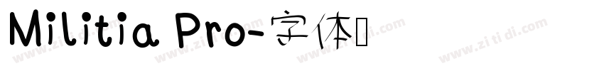 Militia Pro字体转换